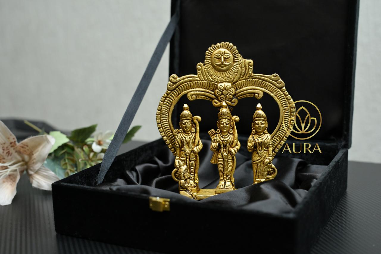 Brass Ram Darbar Idol with Premium Gift Box - Image 1
