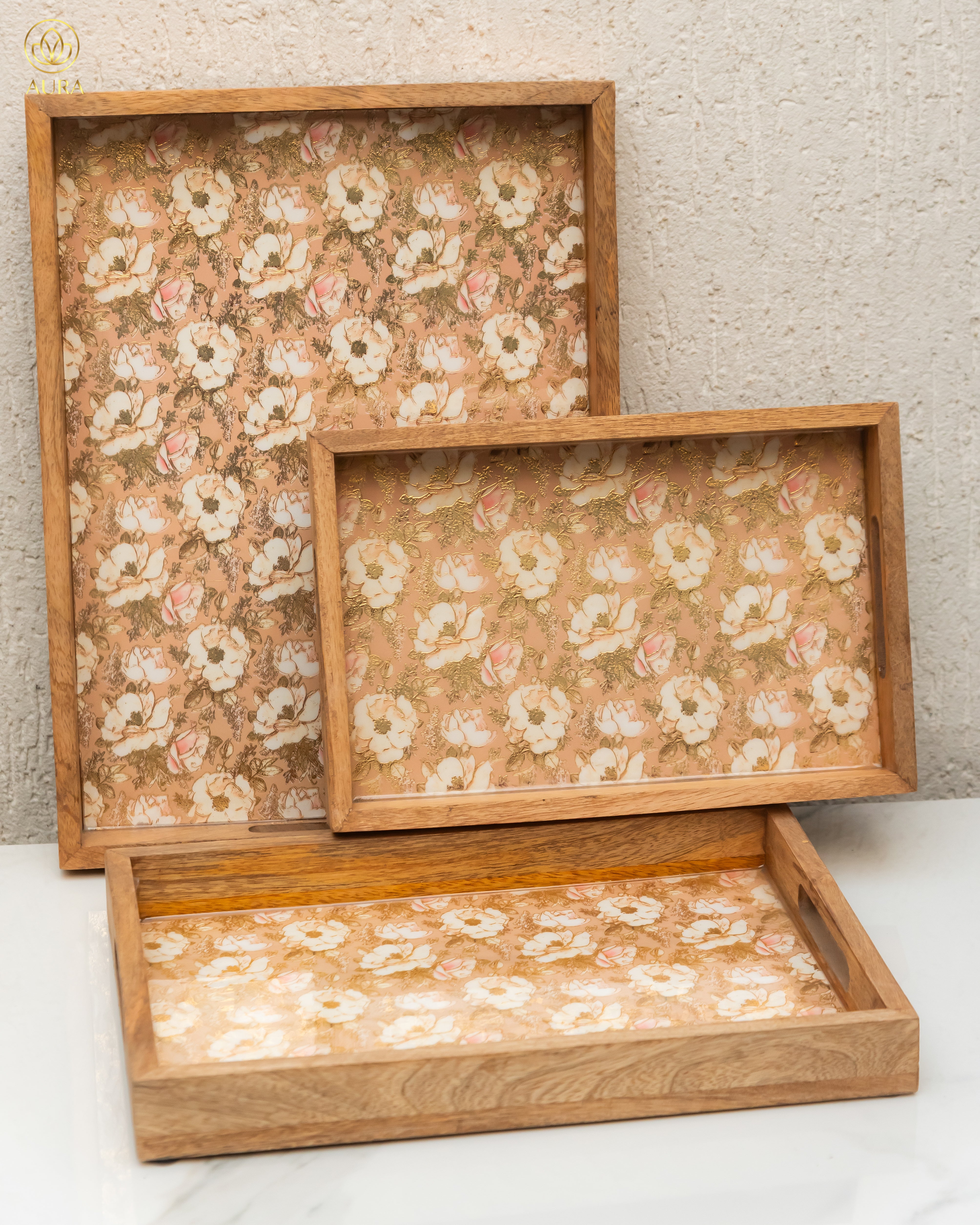 3pc printed trays