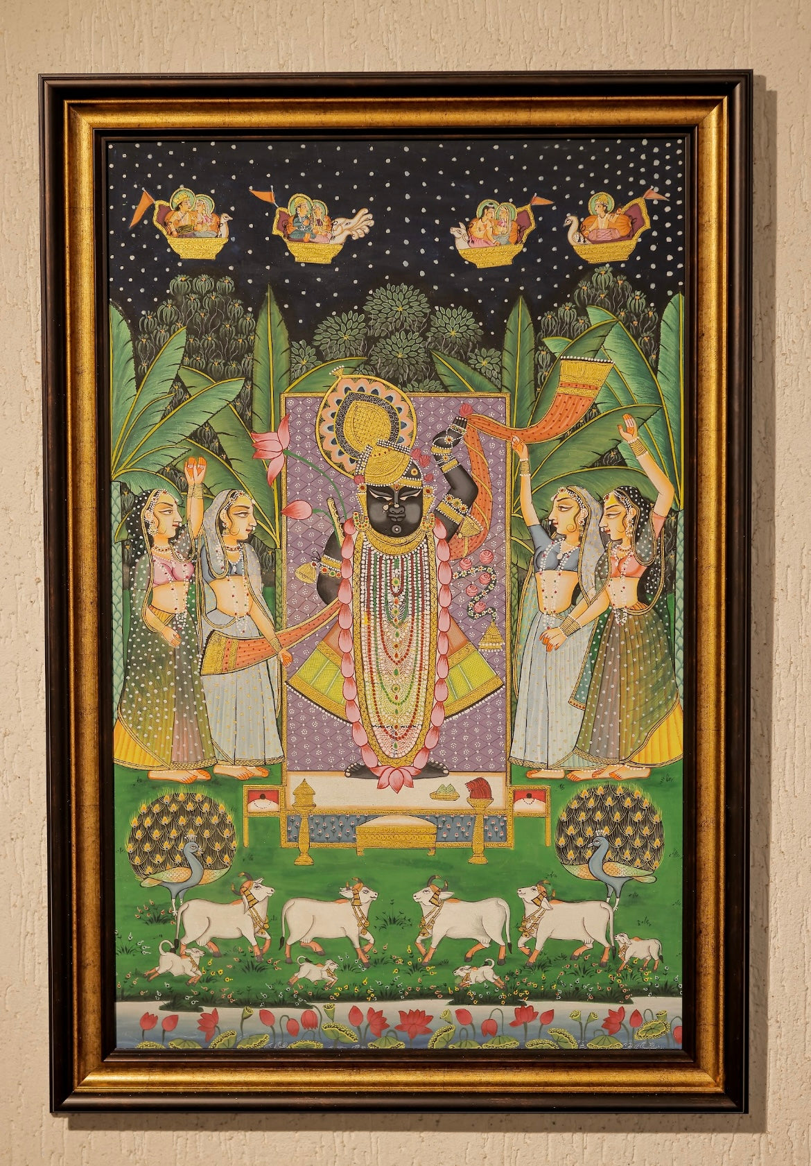 Shri Nathji in Divine Celebration - 2ft by 3ft
