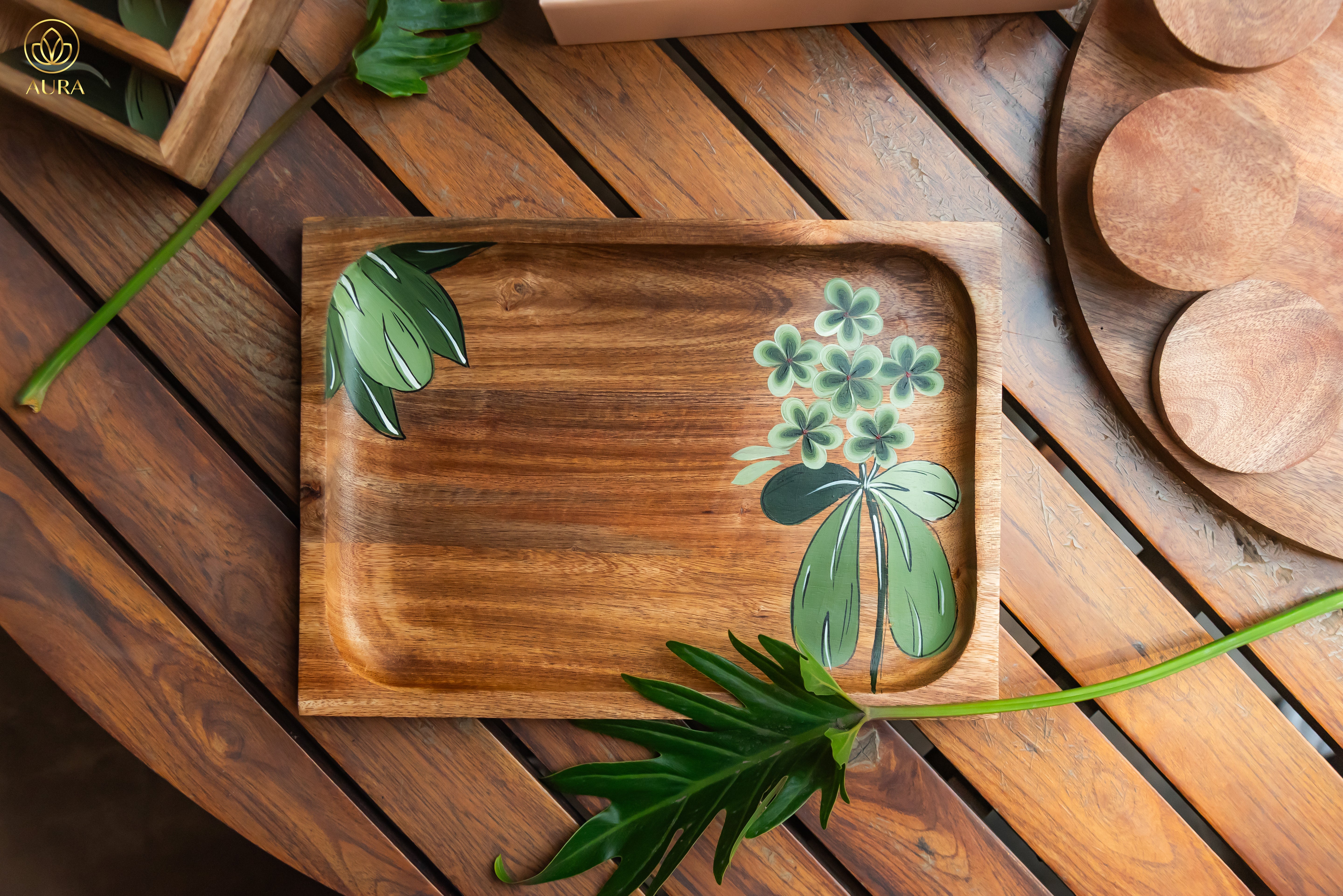 rectangle Painted platter